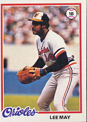 1978 Topps Baseball Cards      640     Lee May DP